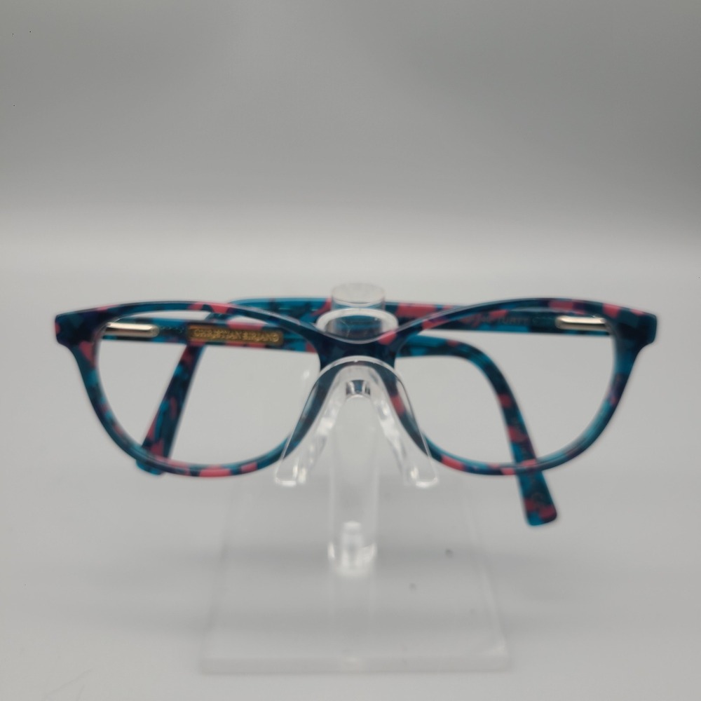 Christian Siriano Marina Blue Pink Tortoise Cat Eye Eyeglass Frames 52-15-140